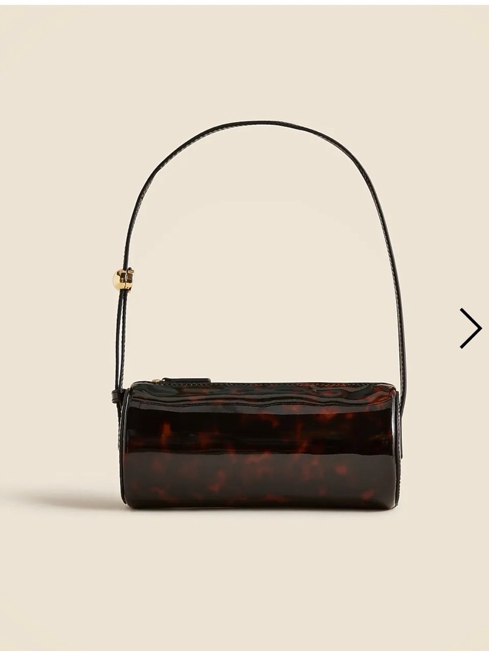 J. Crew Bordeaux bag in tortoise-print leather NWT